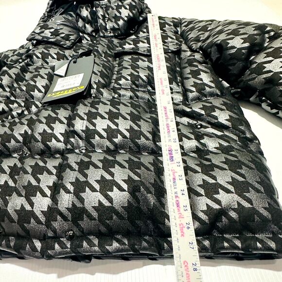 RARE Moncler X Frgmt Borage Down Jacket Men 2/ M Black Houndstooth Full Zip NWT - Picture 10 of 16